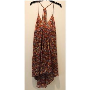 BCBG backless multicolored dress